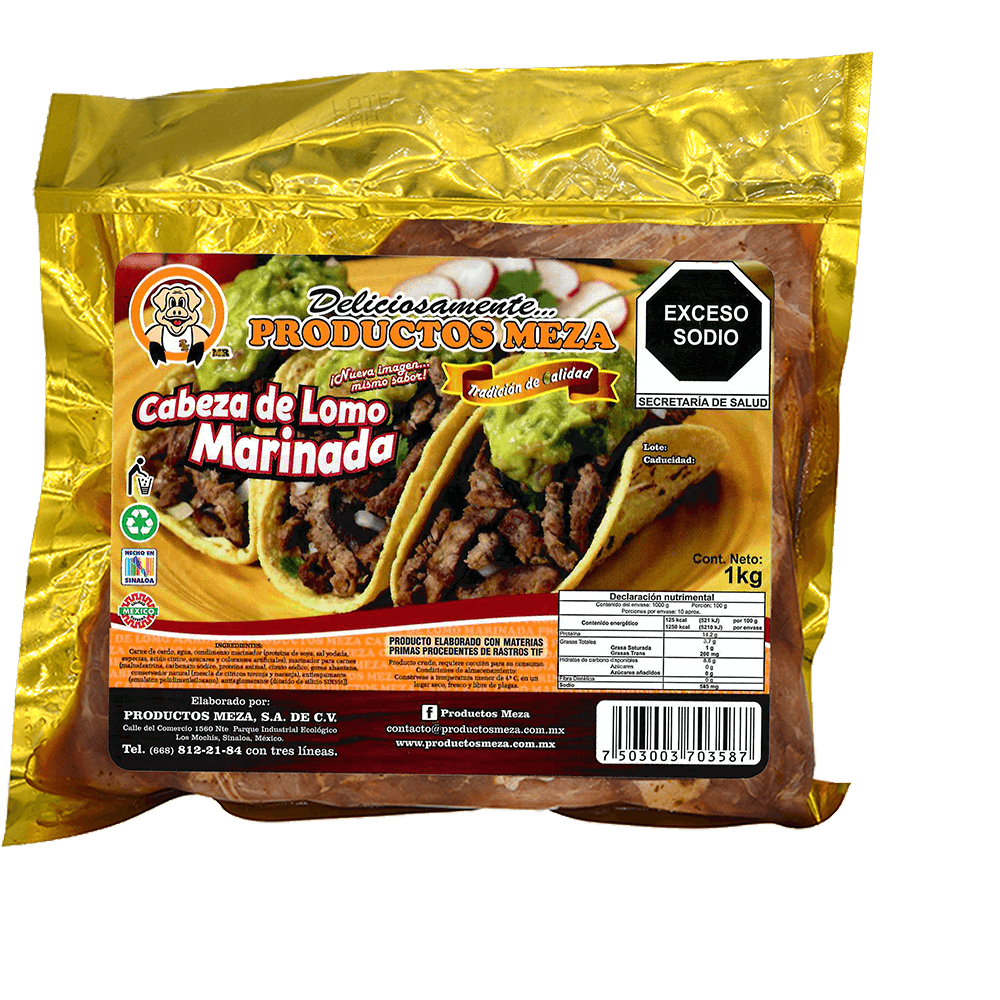 Cabeza de lomo marinada 1kg